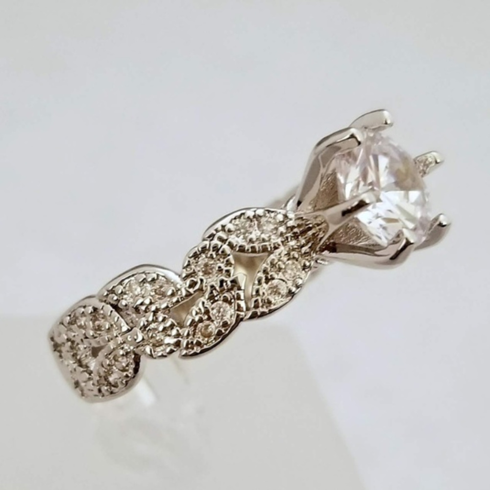 Sterling Leaf Design Ring - image 5